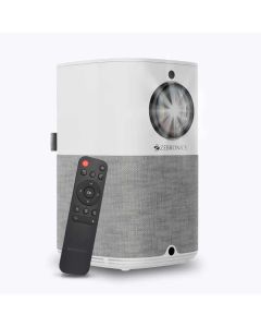 ZEBRONICS Zeb-PixaPlay 14 (3800 lm) Portable 1080p Native with 4K Support, 200 Inch Screen Size, USB, HDMI, AUX, WIFI, Bluetooth, Inbuilt Apps, Miracast, Airplay Dolby Smart LED Projector  (White +Grey)