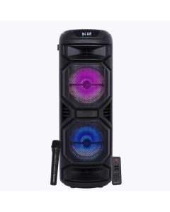  Roll over image to zoom in ZEBRONICS Thump 650 Trolley Party Speaker with 40W Output, Bluetooth 5.0, USB, mSD, AUX, FM, TWS, Wireless MIC, Full Panel Light Effect, LED Display, Up to 15h* Backup