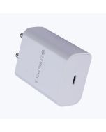 Zebronics MA202B Type C Charger, 25W max, for iPhone | Android Smartphones | Tablets, PD 3.0 Adapter, Rapid Charge, Wide Voltage Support, Built in protections, Compact Design