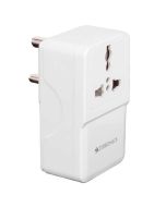 ZEBRONICS MPA 10 Dual USB Adapter & Universal AC Wall Charger, 1500W AC + 15W DC (USB), Built-in Protection, Auto Self Recovery, High Efficiency, Compatible for iPhone & Android (White)