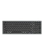 ZEBRONICS Bluetooth 5.0 keyboard for Mac, Windows, Android, Up to 3 connections, Built-in rechargeable battery, Scissor switches, 99 Keys full size layout, Slim design, Type C K5001MW