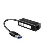 Zebronics Zeb-UTE101 USB to RJ45 Ethernet LAN Adapter, Up to 1000 Mbps, for Windows/Mac/Linux (Black)