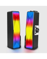 ZEBRONICS Wonder Bar 20 RGB Lights Computer Speaker with Detachable 2 in 1 Design, 10W RMS Output, Volume Control, AUX 3.5mm, USB Powered, 2.0 Stereo, Speaker ON/Off and Mute