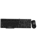 Zebronics Wired Keyboard and Mouse Combo with 104 Keys and a USB Mouse with 1200 DPI -JUDWAA 750