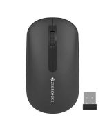 ZEBRONICS Pulse Wireless Mouse, Multi Connectivity, Dual Bluetooth, for Mac, Laptop, Computer, Tablet, 2.4GHz, 1200 DPI, Comfortable & Lightweight (Black)