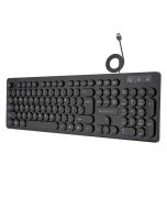 ZEBRONICS K24 USB Keyboard with Long Life 8 Million Keystrokes, Silent & Comfortable Use, Slim Design, Retractable Stand, 1.3 Meter Textured Cable, Chiclet Keys and Uv Coated Keycaps