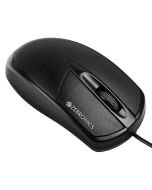ZEBRONICS Byte Wired Optical Mouse with 3 Buttons, High Precision, 1000 DPI, Works on Most Surfaces, Plug & Play, USB Interface, 1.3m Cable Length