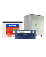Luminous Red Charge RC 18000 PRO 150 Ah/12V Tall Tubular Inverter Battery with LUMINOUS Eco Watt Neo 1050 Square Wave Inverter and Inverter Battery Trolly