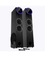 ZEBRONICS Zeb-BTM9800RUCF Coaxial IN, Karaoke,Dual UHF Wireless Mic, Treble Control, 200 W Bluetooth Party Speaker  (Black, Mono Channel)