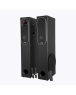 ZEBRONICS Zeb-BTM9801RUCF Touch Control, Karaoke, Dual Wireless Mic, Powerful Bass, 120 W Bluetooth Party Speaker  (Black, Stereo Channel)
