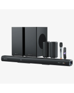 ZEBRONICS New Launch Juke BAR 9900, 725 Watts, Karaoke UHF Mic, Dolby Atmos, DTS X, 7.2.2 (5.2.4) Surround Soundbar with Dual Wireless Subwoofer & Satellites, HDMI eARC, Optical in, RGB LED