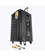 ZEBRONICS ZEB-MONSTER PRO 2X15L1 (METAL PRO) with Dual Wireless Mic, 150 W Bluetooth Party Speaker  (Black, Stereo Channel)