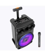 ZEBRONICS Thump 150 24 Watts RMS, Trolley Speaker with Bluetooth 5.0, LED Display & Lights, Wireless Mic, USB, mSD, AUX Input, Mic in, FM Radio and Stylish Design