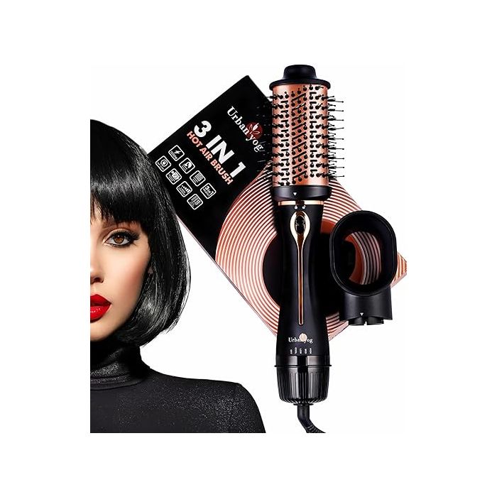 Urban Yog 3-in-1 Hot Air Brush Barrel Hair Dryer Hair