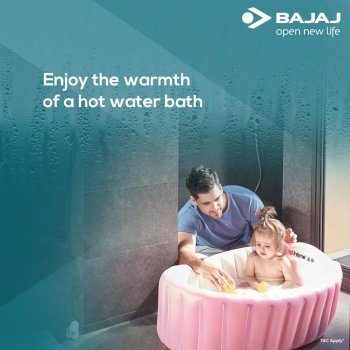 BAJAJ L Instant Water Geyser (Juvel IWH 3L 3kw, White)