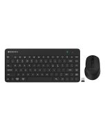 ZEBRONICS Companion 201 2.4GHz Wireless Keyboard & Mouse Combo, 83 Keys, AI Assist Key, 12 Integrated Multimedia Keys, 3 Button Mouse, 1600 DPI, High Precision, Silent Operation (Black)