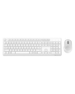 Zebronics Companion 200 Wireless Combo with Silent Operation Mouse, Full Size Keyboard, 1600 DPI, Integrated Multimedia, ON/Off, Power Saving Mode, 2.4GHz Nano Receiver and Plug Play Usage (White)